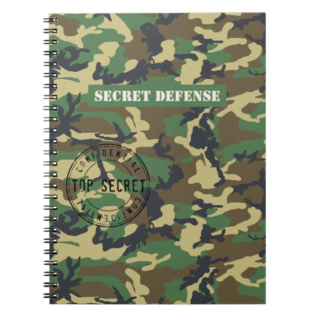 Carnet Woodland Camo (Devant)
