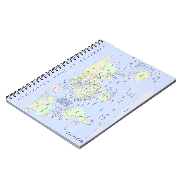 Carnet World Map - Planning My Next Adventure - Custom (Côté gauche)