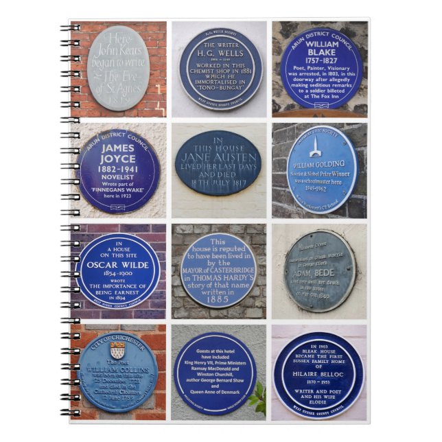Carnet Writers' Plaques (Devant)