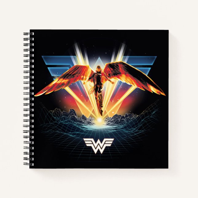 Carnet WW84 | Retrowave Wonder Woman des années 80 (Devant)