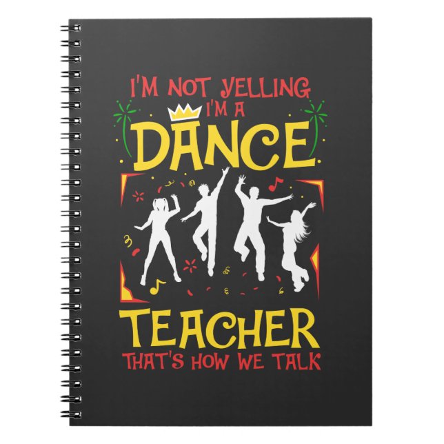 Carnet Yelling Dance Enseignant Danser Fun Dancer Plaisan (Devant)