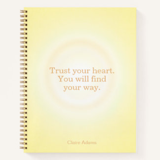 Carnet Yellow Aura Message Notebook