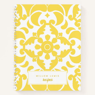 Carnet Yellow Azulejos Portugal Méditerranée Recette