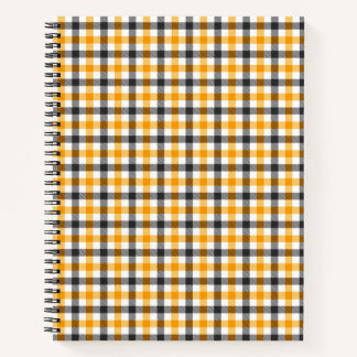 Carnet Yellow Black and White Gingham Check
