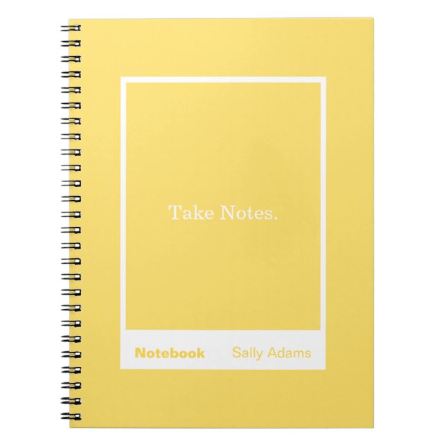 Carnet Yellow Block Quote Classic Notebook (Devant)