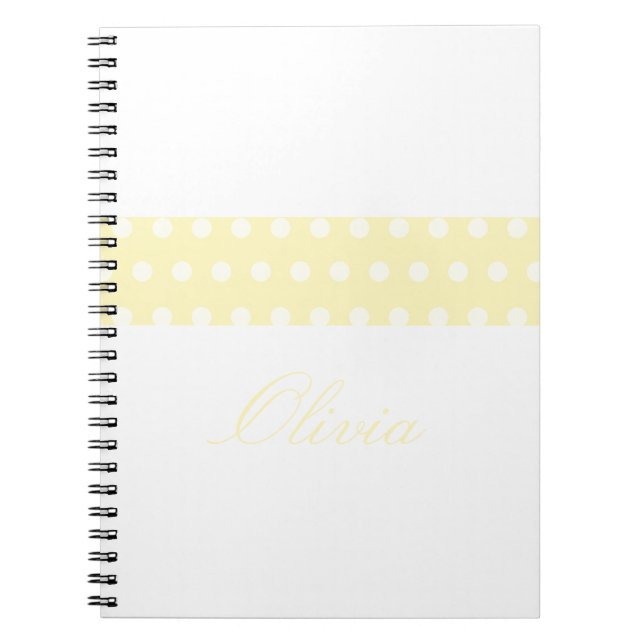 Carnet Yellow Poka Dots (Devant)