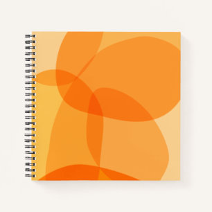 Carnet Yellow Sunshine Formes organiques Design d'art Abs