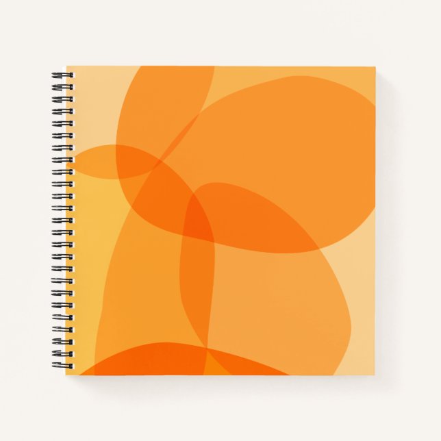 Carnet Yellow Sunshine Formes organiques Design d'art Abs (Devant)