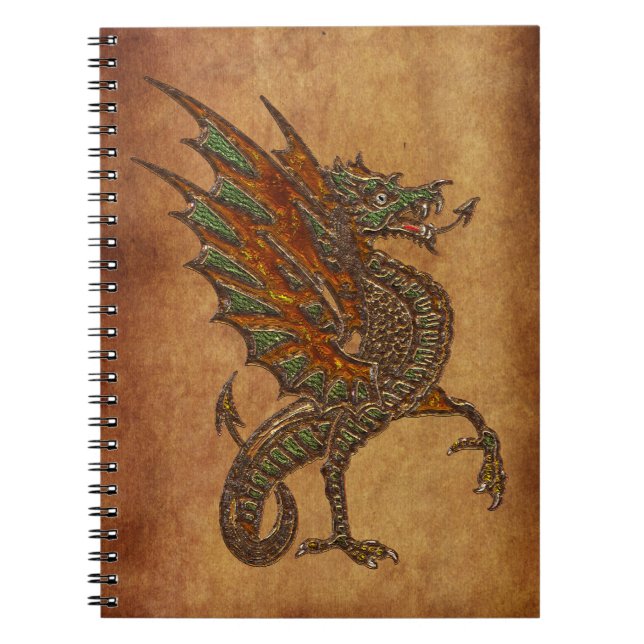 Carnet Yes Old Medieval Dragon Design (Devant)