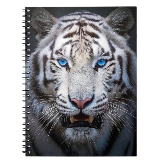 Carnet Yeux Bleus Blancs (Devant)