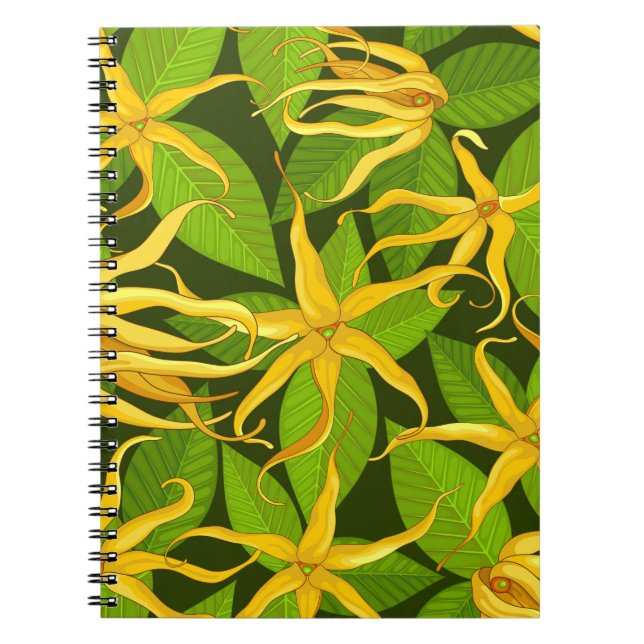 Carnet Ylang Ylang Fleurs Parfumées Exotiques (Devant)
