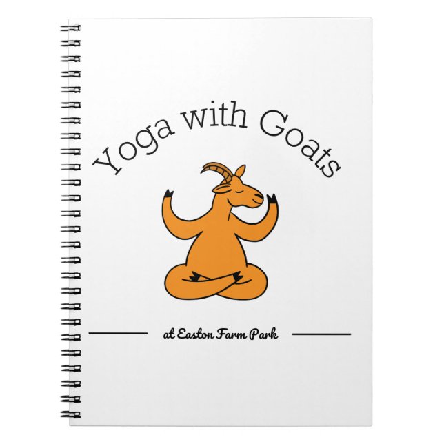 Carnet Yoga avec chèvres (Devant)