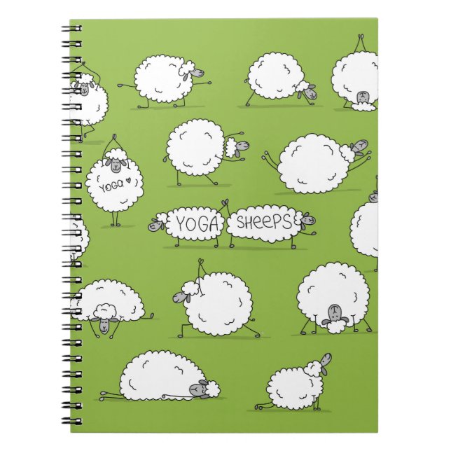 Carnet Yoga Sheep : Whimsical Sketch Fun. (Devant)