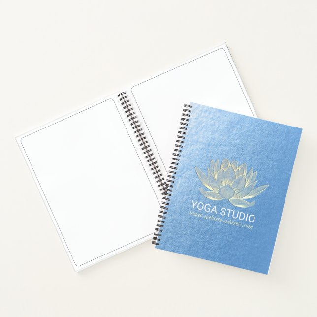 Carnet YOGA Studio Méditation Reiki Instructeur Gold Lotu (Intérieur)