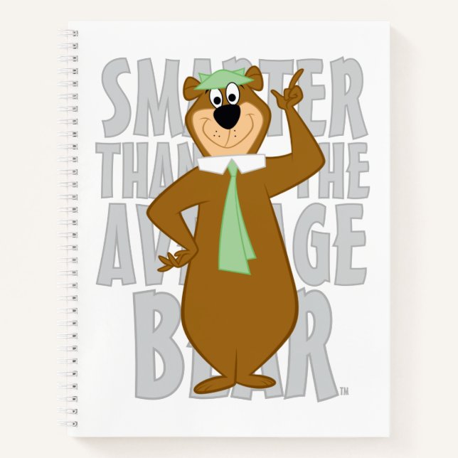 Carnet Yogi "Plus Intelligent Que L'Ours Moyen" (Devant)