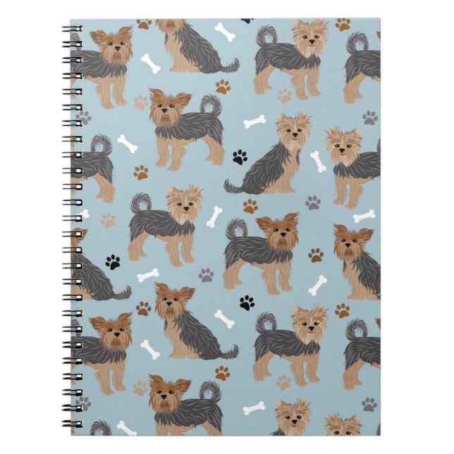 Carnet Yorkshire Terrier Paws et Bones Yorkie Chien (Devant)