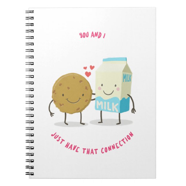 Carnet You And I Just That Connection Milk Ansd Cookies (Devant)