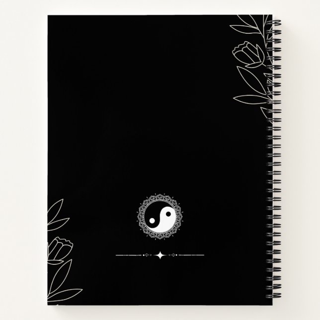 Carnet Young, Wild, & Free Yin-Yang Notebook (Dos)
