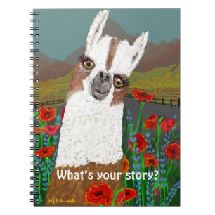 Carnet Your Mama Llama  in the Poppy Field