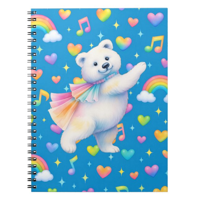Carnet Zarah Dancing Polar Bear Notebook  (Devant)