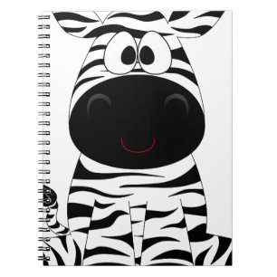 Carnet Zebra mignonne Animal Stripes Jungle Safari Whimsi