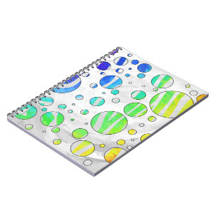 Carnet Zebra Rainbow et White Print
