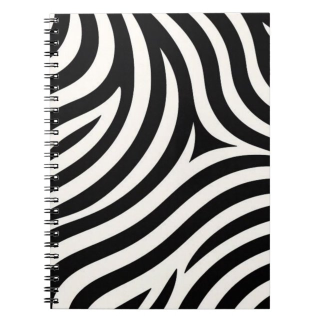 Carnet Zebra Stripes Impression moderne (Devant)