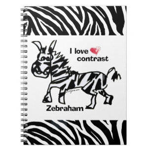Carnet Zebraham - J'aime le contraste