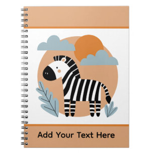 Carnet Zèbre Fantaisiste Inspiré du Scandinave