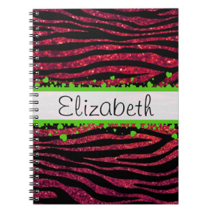 Carnet Zèbre rouge, Parties scintillant Zèbre, Zèbre Impr