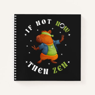 Carnet Zen Art Hippie Capybara Sketchbook Spirale