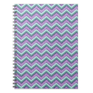 Carnet ZigZag turquoise et Améthyste