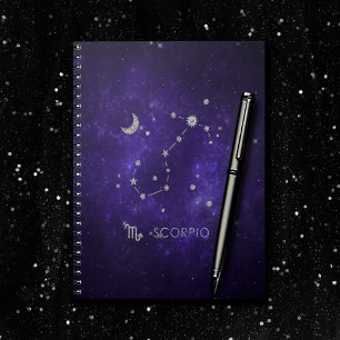 Carnet Zodiac à corpio pourpre   Horoscope d'astrologie c