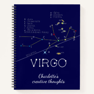 Carnet Zodiac Constellation Virgo