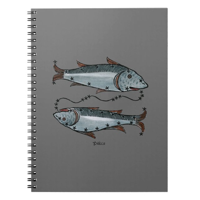 Carnet Zodiaque : Poissons en couleurs (Devant)