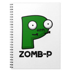 Carnet Zomb-P Funny Halloween Zombie Alphabet Pun