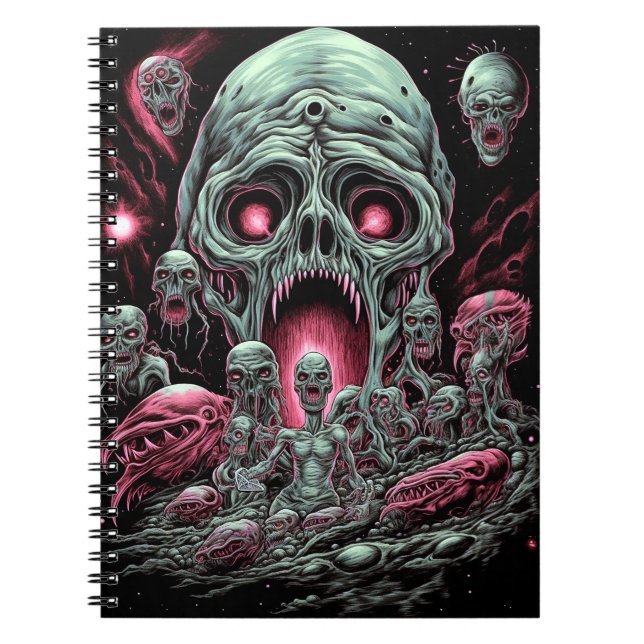 Carnet Zombie Créations Sci-fi Horror Art (Devant)