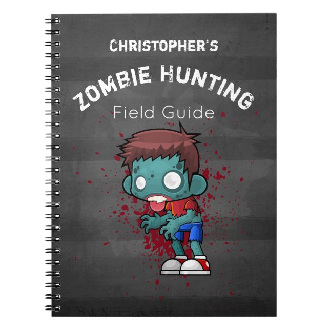 Carnet Zombie Hunting Field Guide drôle (Devant)