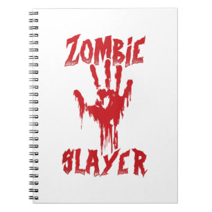 Carnet Zombie Slayer sanglant chasse main Zombies Hallowe