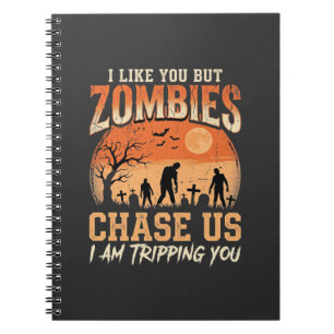 Carnet Zombies Drôles de Halloween nous poursuivent Desig