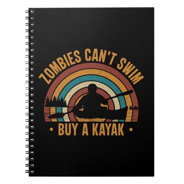 Carnet Zombies ne sait pas nager Acheter un Kayak (Devant)