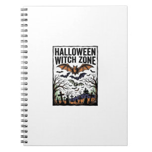 Carnet Zone de sorcière d'Halloween Dessin de chauves-sou