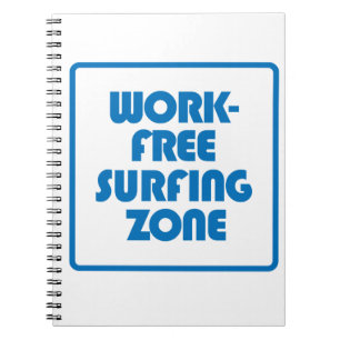 Carnet Zone de surf sans travail