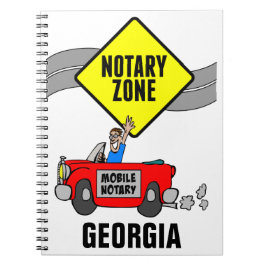 Carnet Zone Notaire Mobile Red Sports Car Géorgie