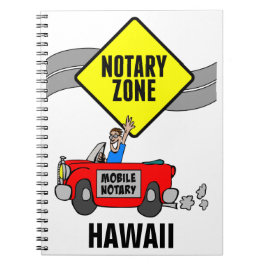 Carnet Zone Notaire Mobile Red Sports Car Hawaii