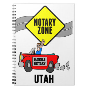 Carnet Zone Notaire Mobile Red Sports Car Utah