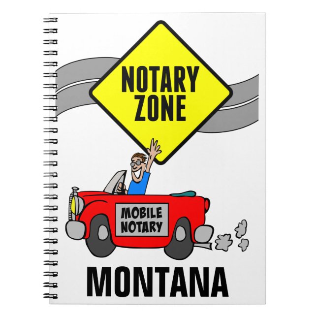 Carnet Zone Notaire Mobile Red Sports Voiture Montana (Devant)