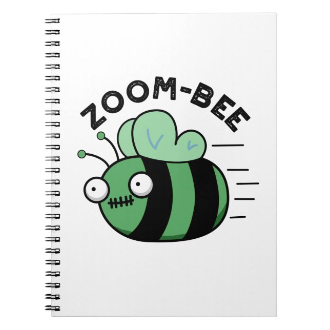Carnet Zoom-bee Drôle Halloween Zombie Bee Pun (Devant)