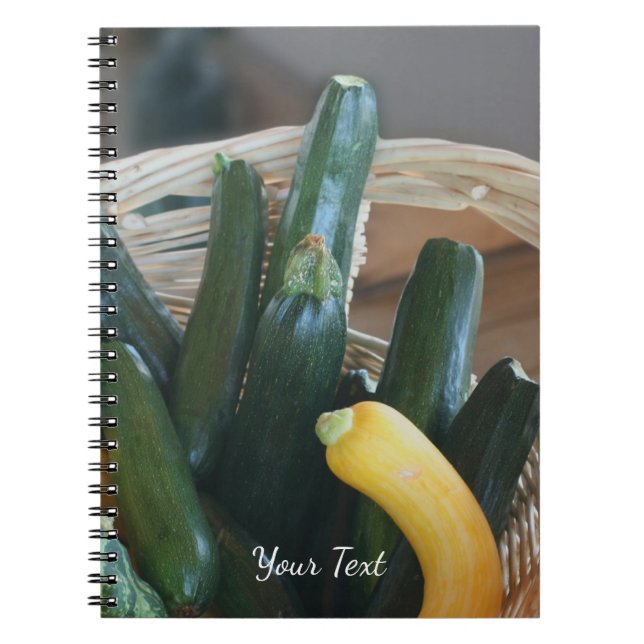 Carnet Zucchini Summer Squash Gourds Légumes (Devant)