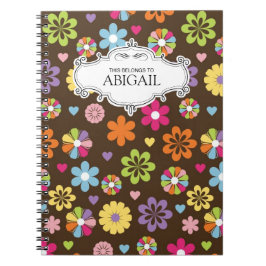 Carnets à spirale personnalisés mignons